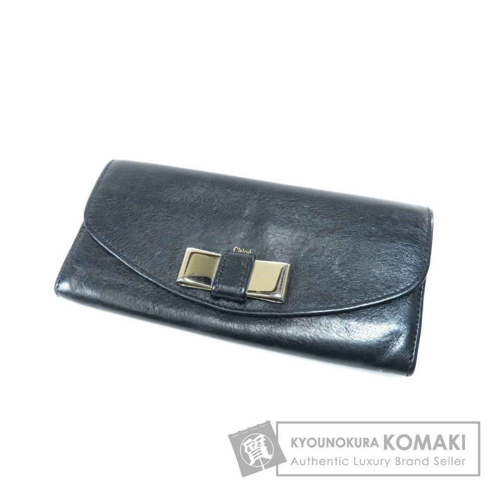 CHLOE motif long Wallet leather